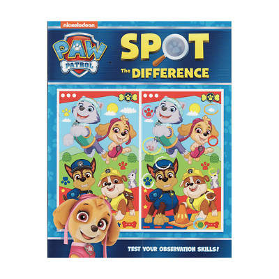 Nickelodeon Paw Patrol - Kids Spot the Difference Book, 32 Pages!