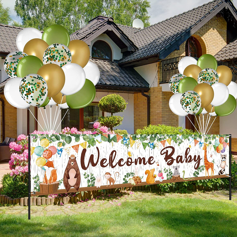 Woodland Baby Shower Decoration Gender Neutral Forest Decor Woodland Animal Baby