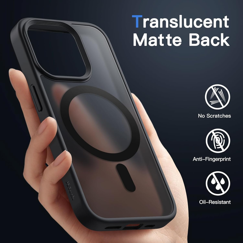 Magnetic Case for iPhone 14 Pro Max 6.7-Inch Compatible with MagSafe, Translucen