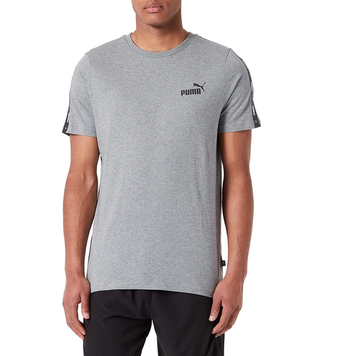 

Мужская футболка Puma Medium Grey Heather ESS+ Tape, Gray/black