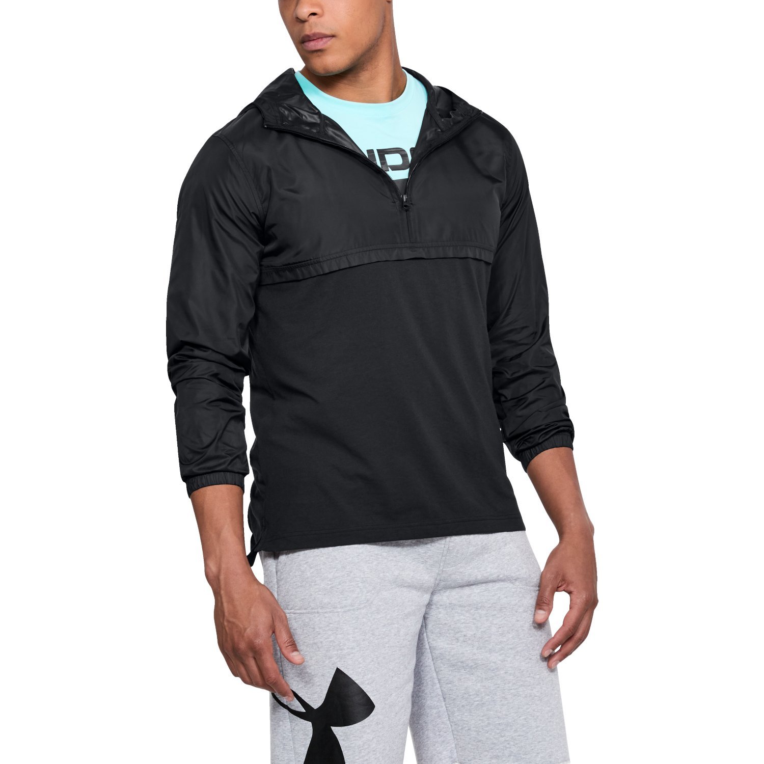 Under Armour Wind Jacket Men's 1/4 Zip Jacket Windbreaker Under Armour Wind Jacket Men's 1/4 Zip Jacket Windbreaker