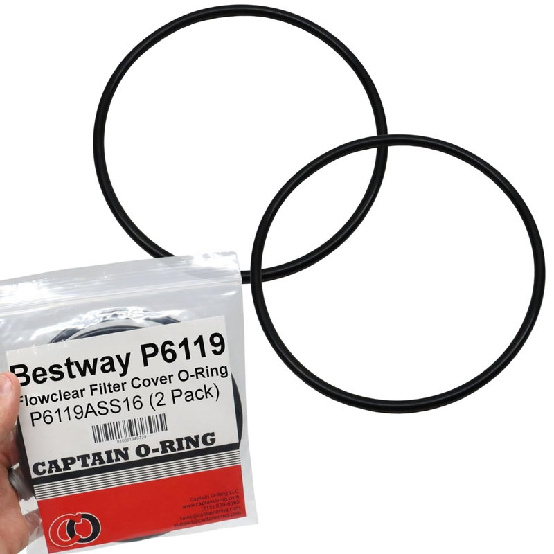 O-Ring Kit P6119 for Bestway Flowclear Pump Filter Cap Cover 2 Pack Pool Spa