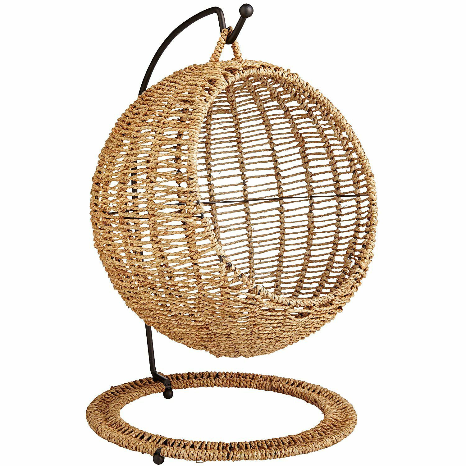 New  Display Home Decor Fruit Hand Woven Storage Round Holder Basket