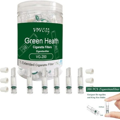 Zigarettenfilter, Nikotin Stop, Teer Reduktion, Filteraufsatz, 200 Stück