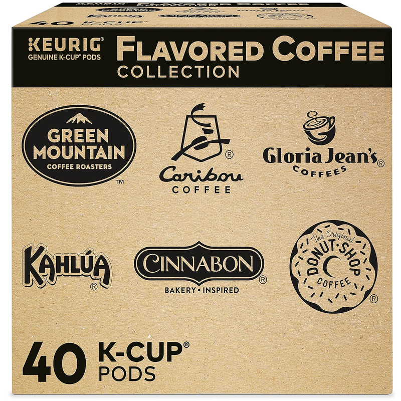 Flavored Coffee Pods Collection Variety Pack, Single-Serve C
