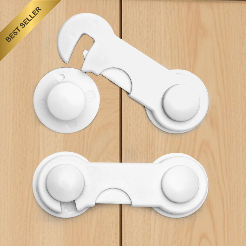Cabinet Door Locks for Baby Proofing and Child Safety, 18 Pack Childproof Cabine