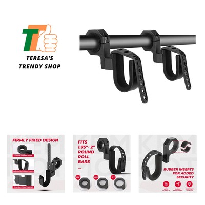 UTV Gun Holder Rack, Roll Bar UTV Gun Holder Shovel Mount Bow Rack Fits 1.75 ...