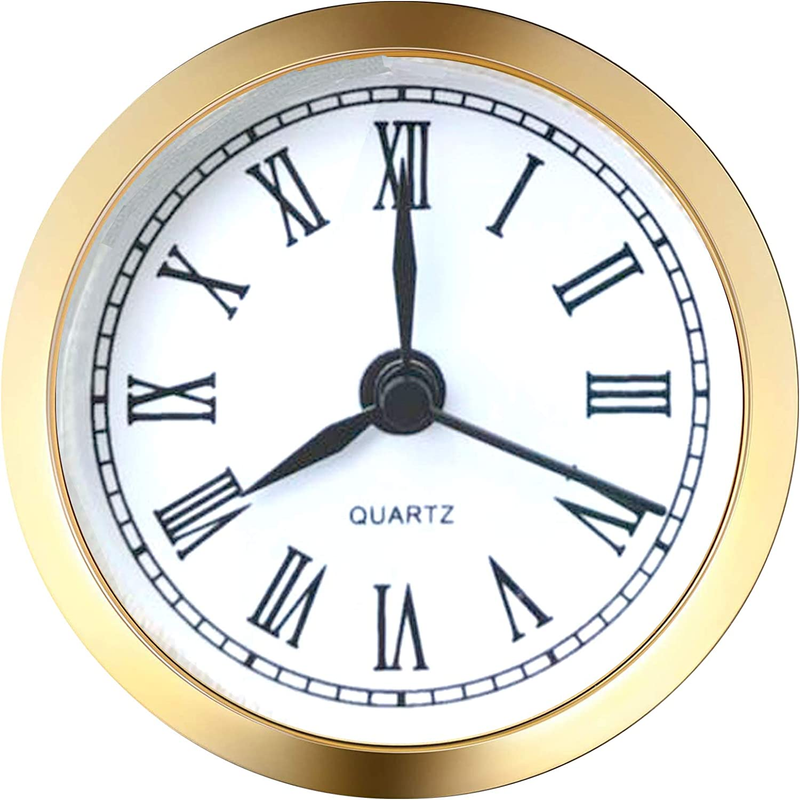 Mini Clock Insert 2.4 Inch (61 Mm) round Quartz Clock Fit-Up Movement Miniature