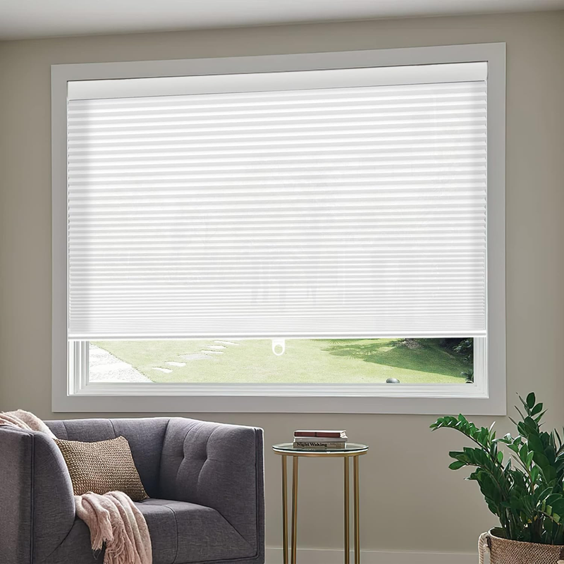Cordless Cellular Shades, Light Filtering Honeycomb Blinds, Polyester Pleated Ce