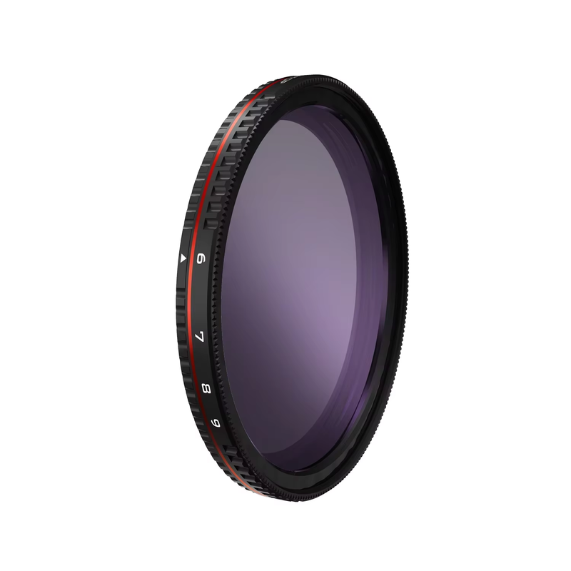 67mm Threaded Hard Stop Variable ND Filter Bright Day 6 to 9 Stop Camera Lens Fi