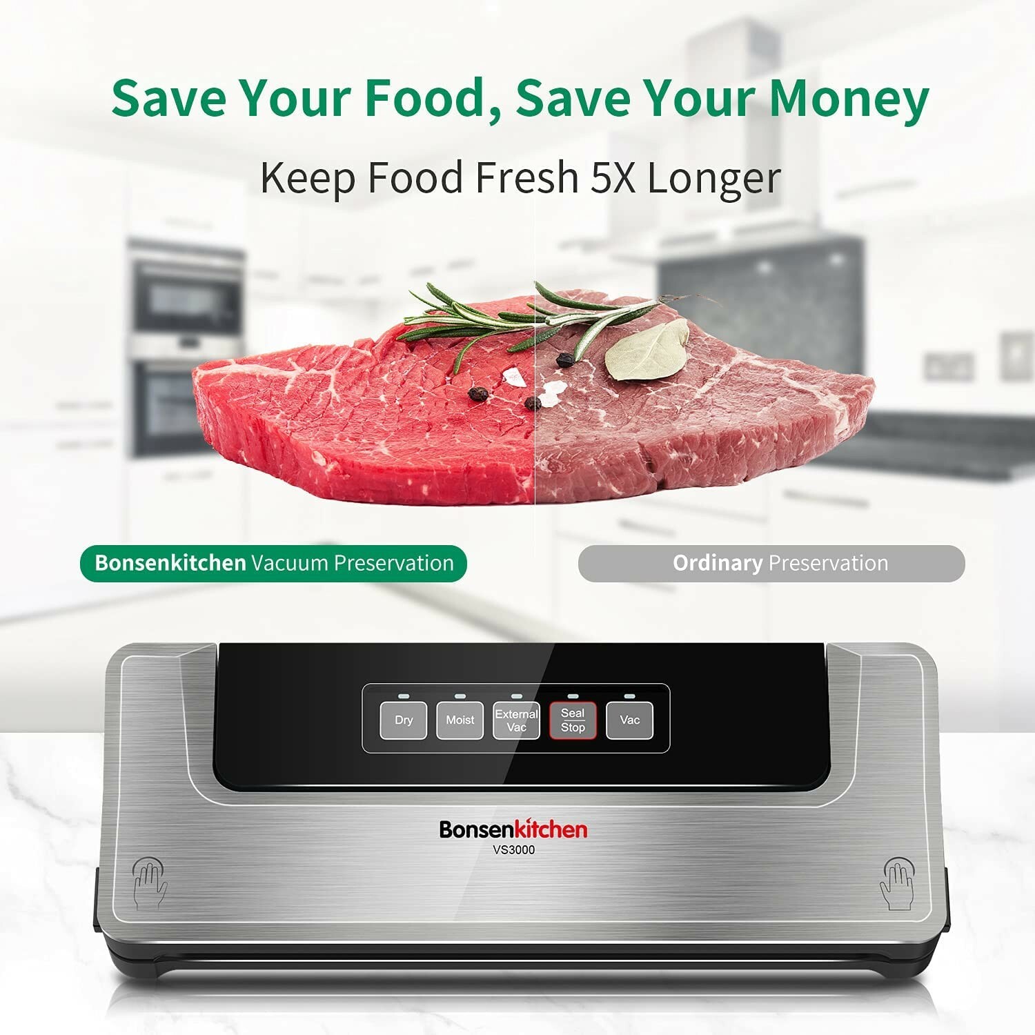 how to use bonsenkitchen vacuum sealer