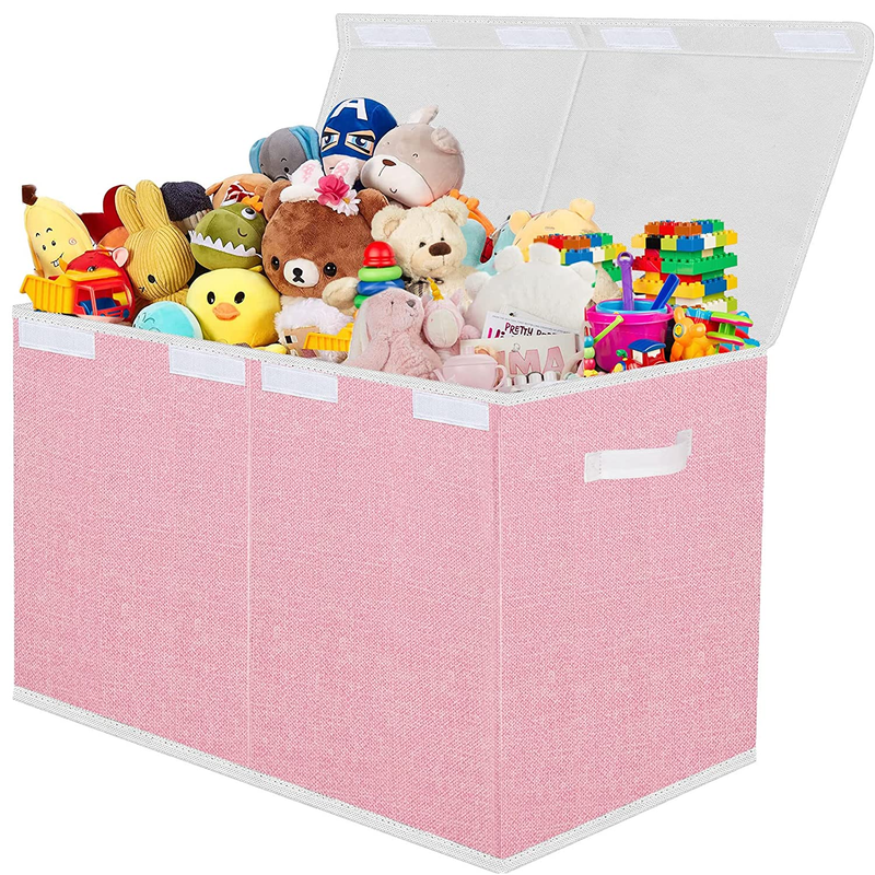 Toy Storage Box for Girls, Large Kids Toy Chest Boxes Organizers and Storage 24.