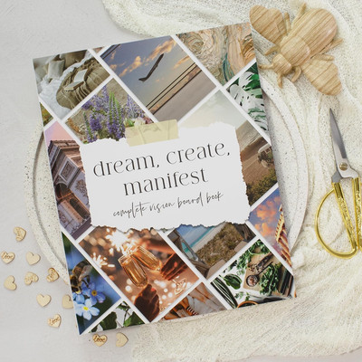 Inspirational Vision Board Book a Complete Supplies Kit to Unleash Your Pictures