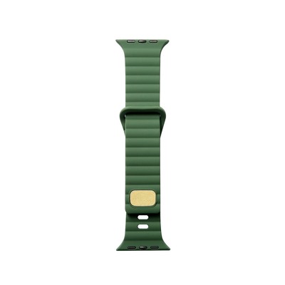 Worryfree Gadgets Silicone Sports Wristband for Apple Watch Dark Green