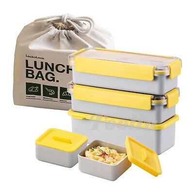 LocknLock DOSILOCK Large Lunch Box Sealed Lid Eco bag Set