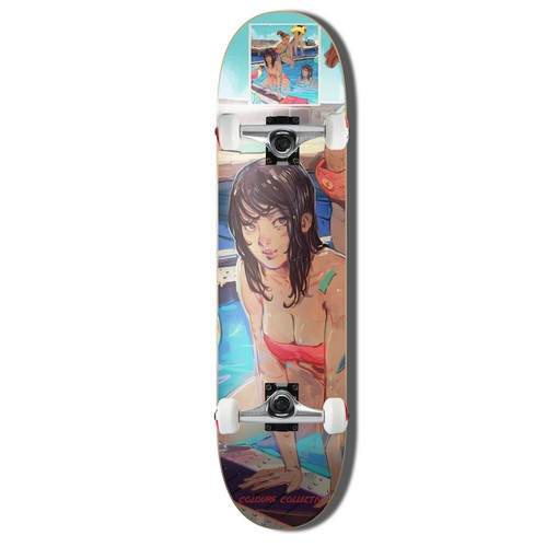 Colours Collectiv Skateboard Assembly 2D Panda Rachel 8.1