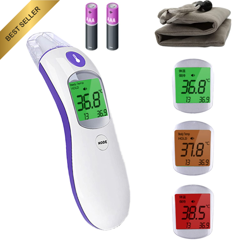 Ear and Forehead Digital Thermometer for Kids and Adults by  | Non-Touch Infrare