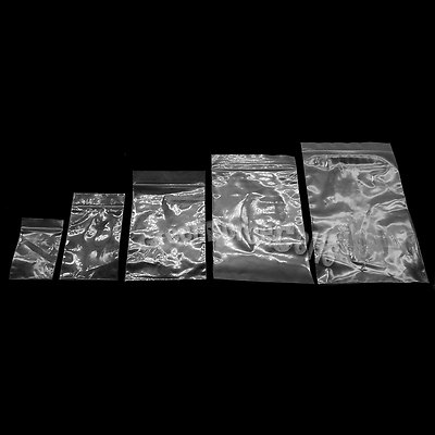 Reclosable Resealable Poly Clear Plastic Zip Ziplock Grip Seal Bag Jewelry LOT