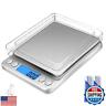 Digital Gram Scale 1000g/0.01g, Scale for Food Ounces and Grams, Upgrade USB Charging Kitchen Scale Digital Weight for Cooking, Baking, Tare Function, 9 Units, 2 Tray