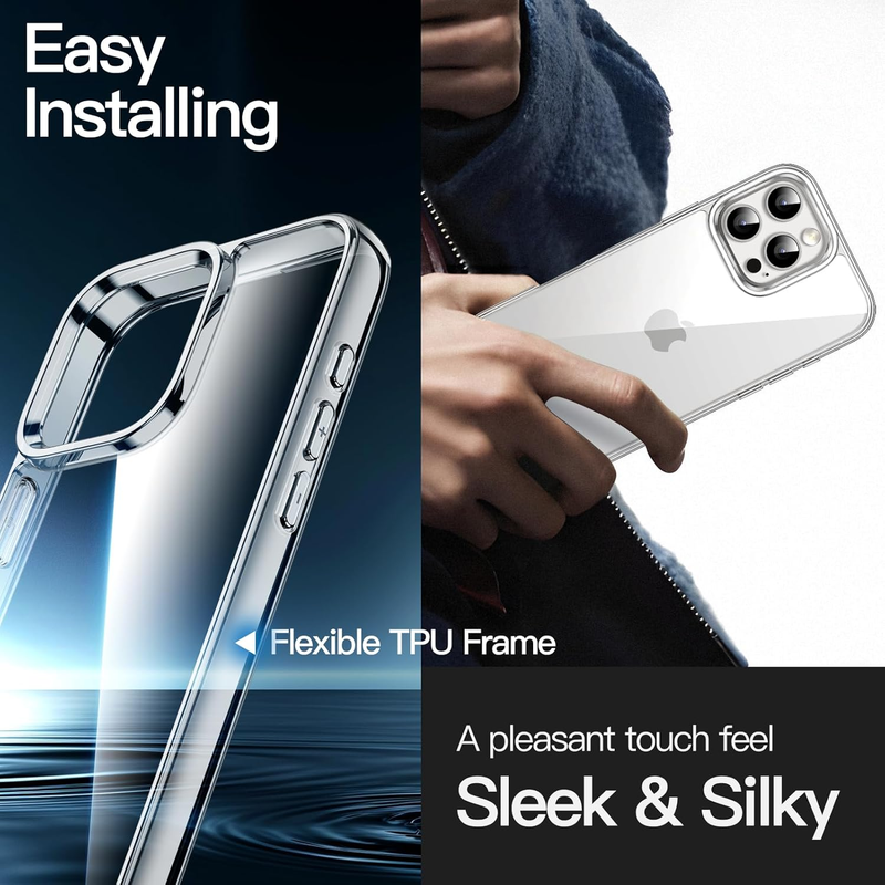 Case for iPhone 16 Pro Max 6.9-Inch, Non-Yellowing Shockproof Phone Bumper Cover