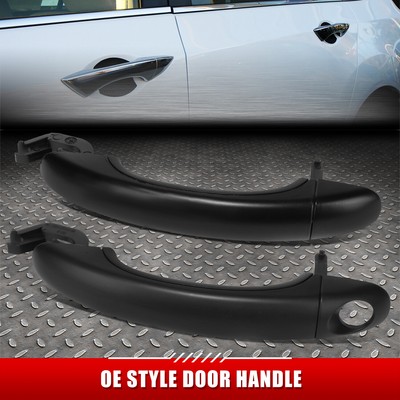 [2ШТ] ДЛЯ 04-10 VW TOUAREG РУЧКИ ДЛЯ ОТКРЫВАНИЯ ПЕРЕДНЕЙ ЛЕВОЙ И ПРАВОЙ ДВЕРЕЙ С ЧЕРНОЙ ГРУНТОВКОЙ