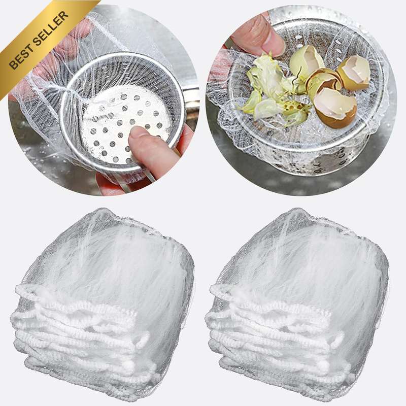 300 Pieces Kitchen Sink Strainer Mesh Bag Disposable Mesh Sink Strainer Bags Sin