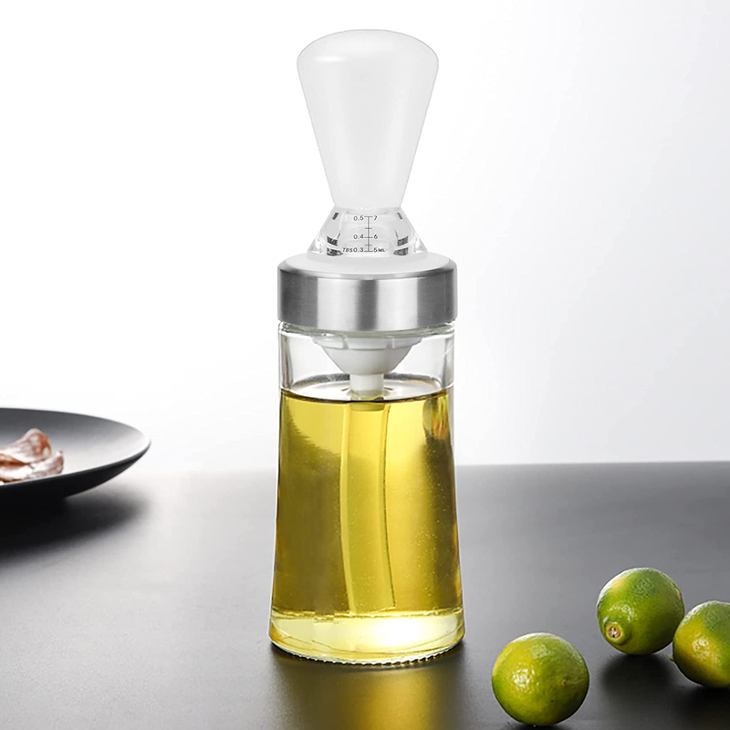 Dispenser Bottle For Kitchen With Brush, Oil Dispenser With 