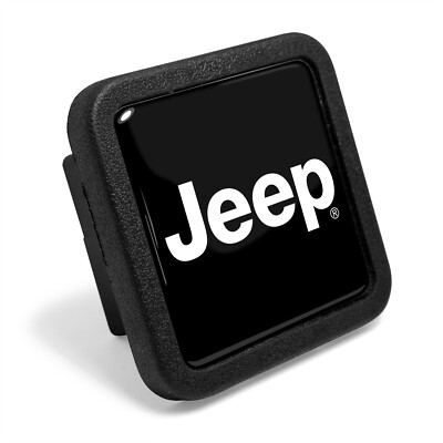 Jeep Black Rubber Heavy-Duty 2" Tow Hitch Cover