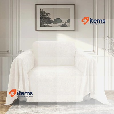 BellaHills Impermeable Chenilla Funda Sofá Suave, Color Camello 180x279cm Beige