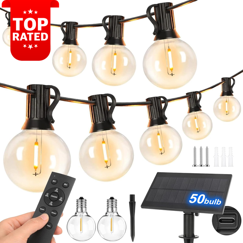 30M Solar Fairy String Lights 50 LED Outdoor Garden Decorative Lighting