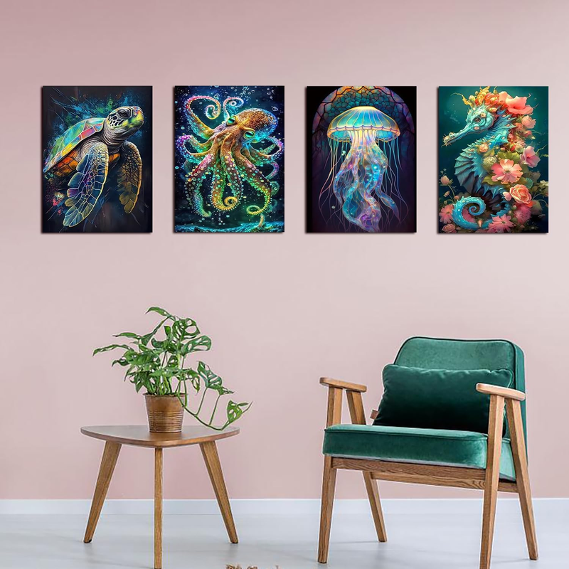 5D Diamond Painting Kits for Adults, DIY Diamond Art Kits for Beginners, Marine