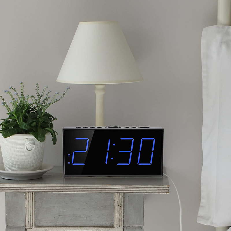 Alarm Clock Super Loud for Heavy Sleeper Bed Shaker Hearing Impaired Deaf People