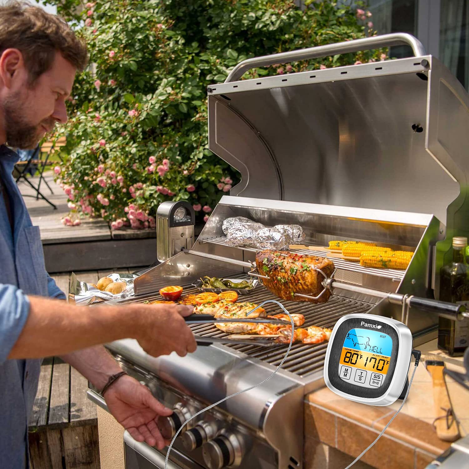 Digital Meat Thermometer Food Cooking BBQ for Cooking, Grilling, Smoking