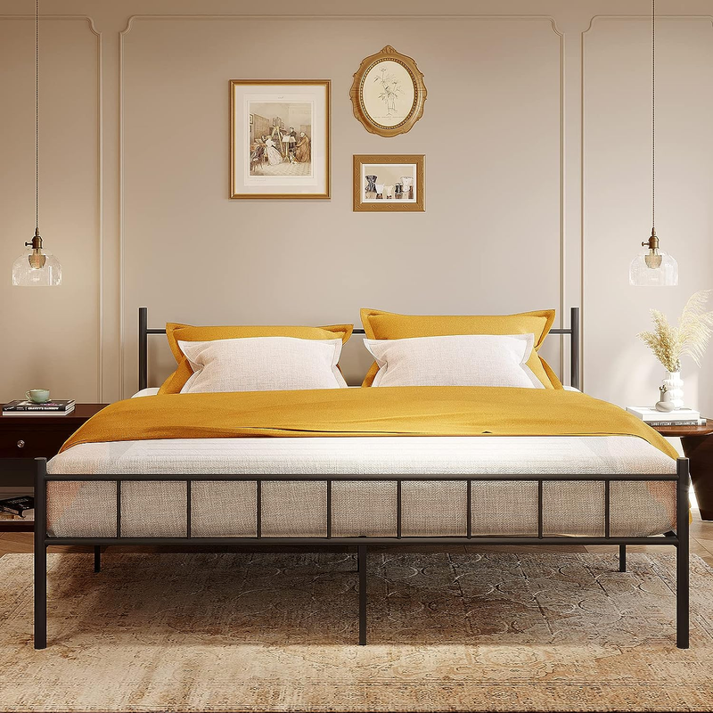 Platform Mattress Foundation With Classic Style Iron-art