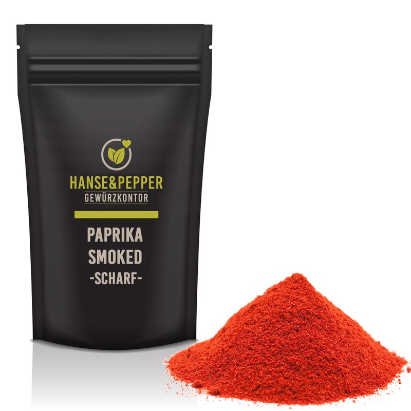 500g Paprika Smoked GerÃ¤Uchert Scharf Smoky Rauchig Pulver 1a EdelsÃ¼Ss