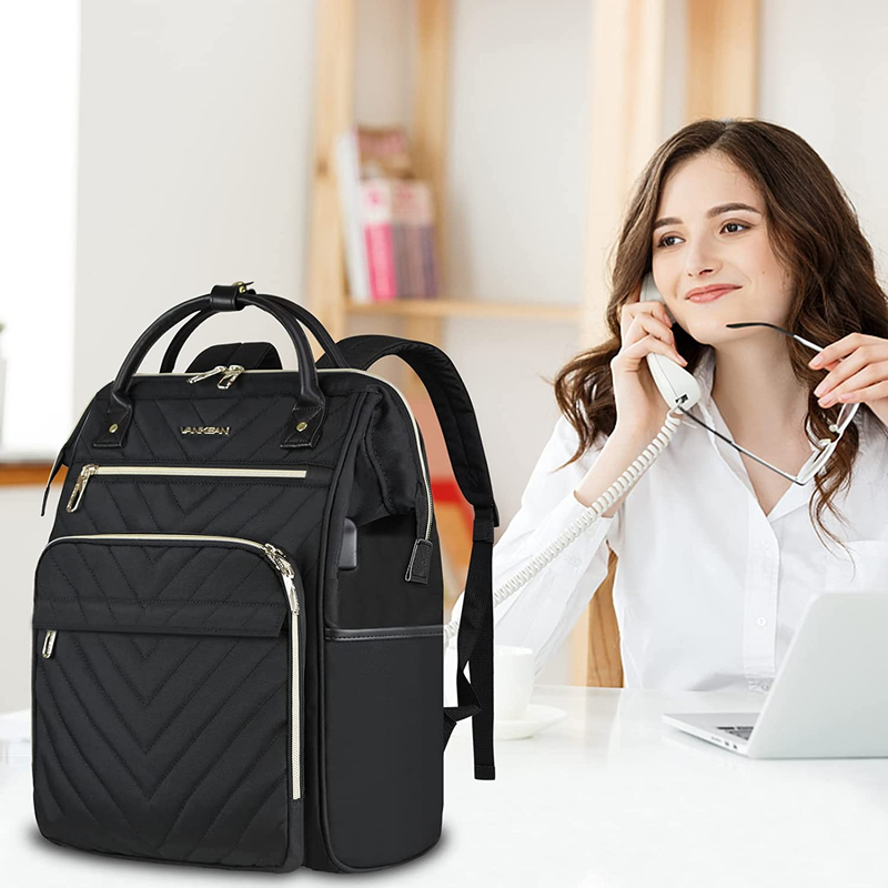 17 Inch Laptop Backpack for Women Men Fashion Computer Work Bag, Large Capacity