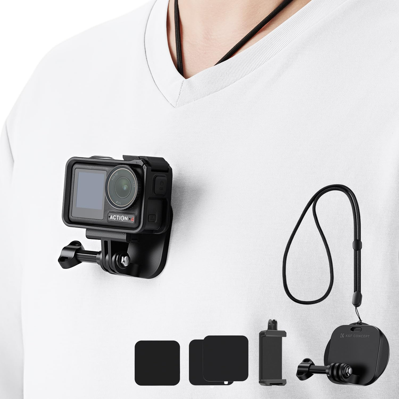 Magnetic Snap Mount Neck Strap Necklace Lanyard, 360° Chest Body Strap Accessori
