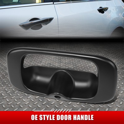 ДЛЯ 99-07 SILVERADO SIERRA 1500-3500 ЧЕРНАЯ ГЛАДКАЯ РАМКА РУЧКИ ЗАДНЕЙ ДВЕРИ БАГАЖНИКА