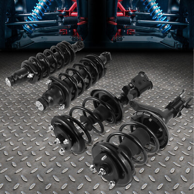 Для 02-06 Honda CR-V Передние и задние стойки L + R в сборе с винтовой пружиной