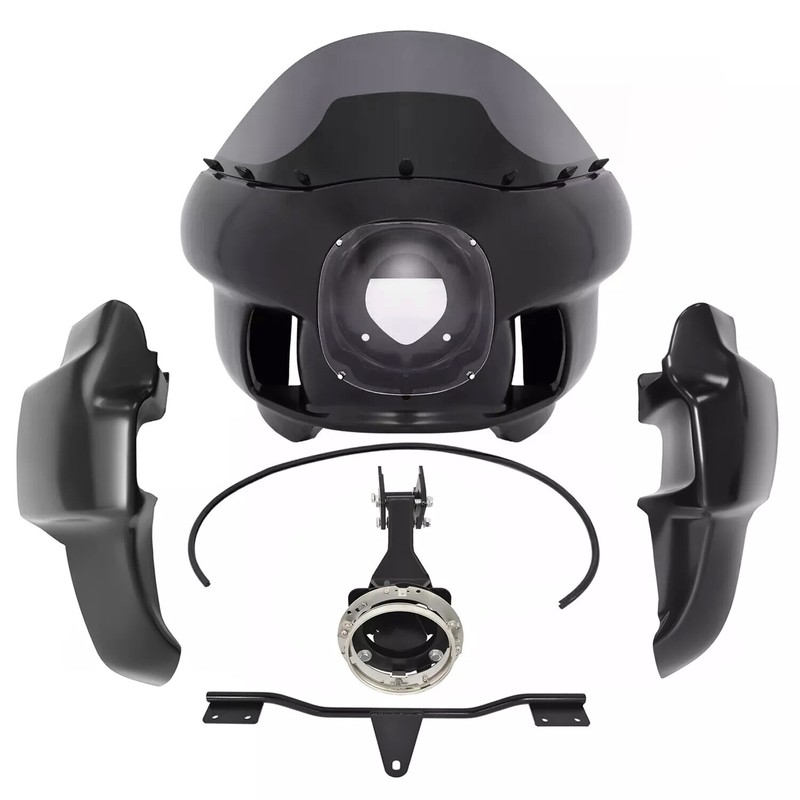 Front Fairing/Lower Leg Fairing/Headlight For Harley Dyna Low Rider Wide