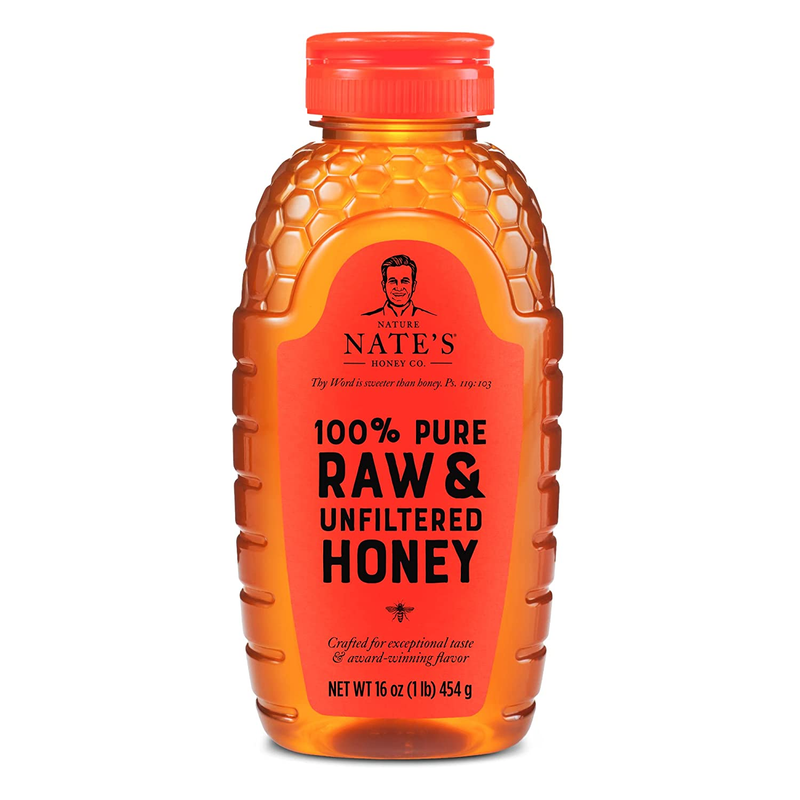 Nate'S Organic 100% Pure, Raw & Unfiltered Honey - USDA Cert
