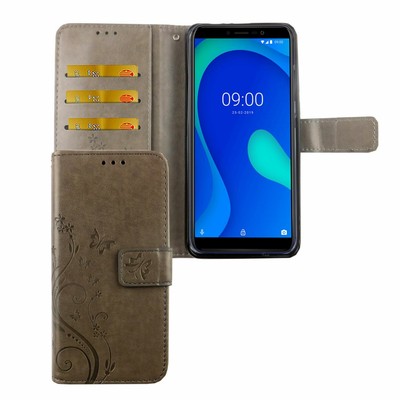 Wiko Y80 Funda de Móvil Protección Case Flip Ranuras para Tarjetas Cartera