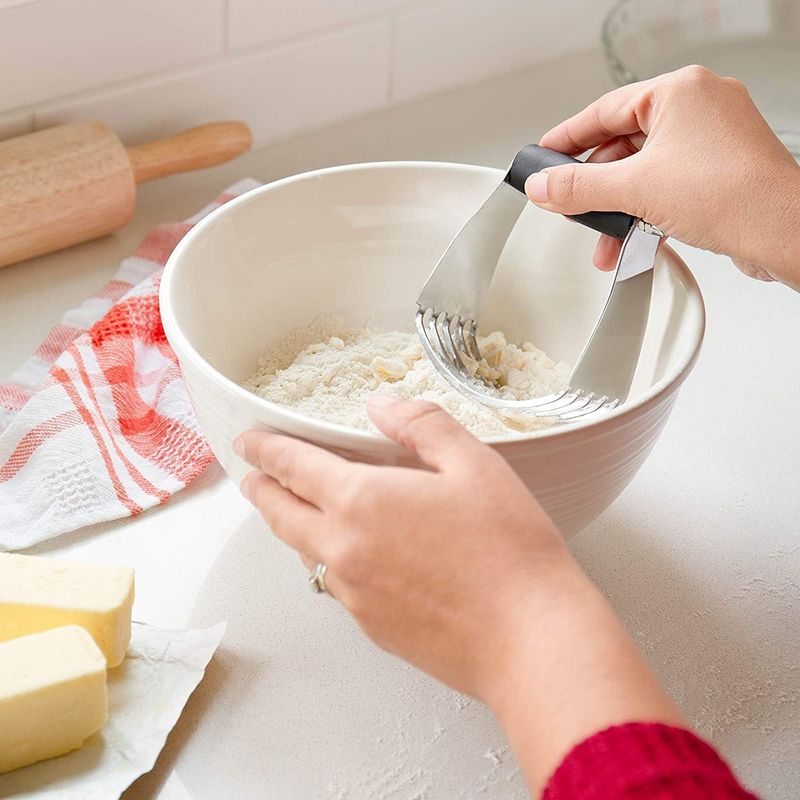 Pastry Blender, Multi-Purpose Dough Blender Mixer, Stainless Steel Blades, Heavy
