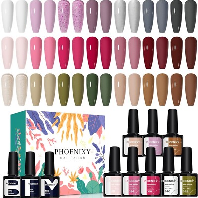 Kit De 24 Esmaltes Para Uñas En Gel UV Profesional Brillante y Mate En Oferta US
