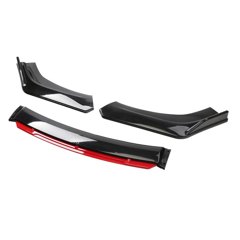 4 Stks Voorbumper Lip Voor Opel Astra H Body Kit 6 Kleur Auto Accessoires Spoiler Splitter Diffuser Flap Sport Bumper Exterieur Onderdelen (ZWART