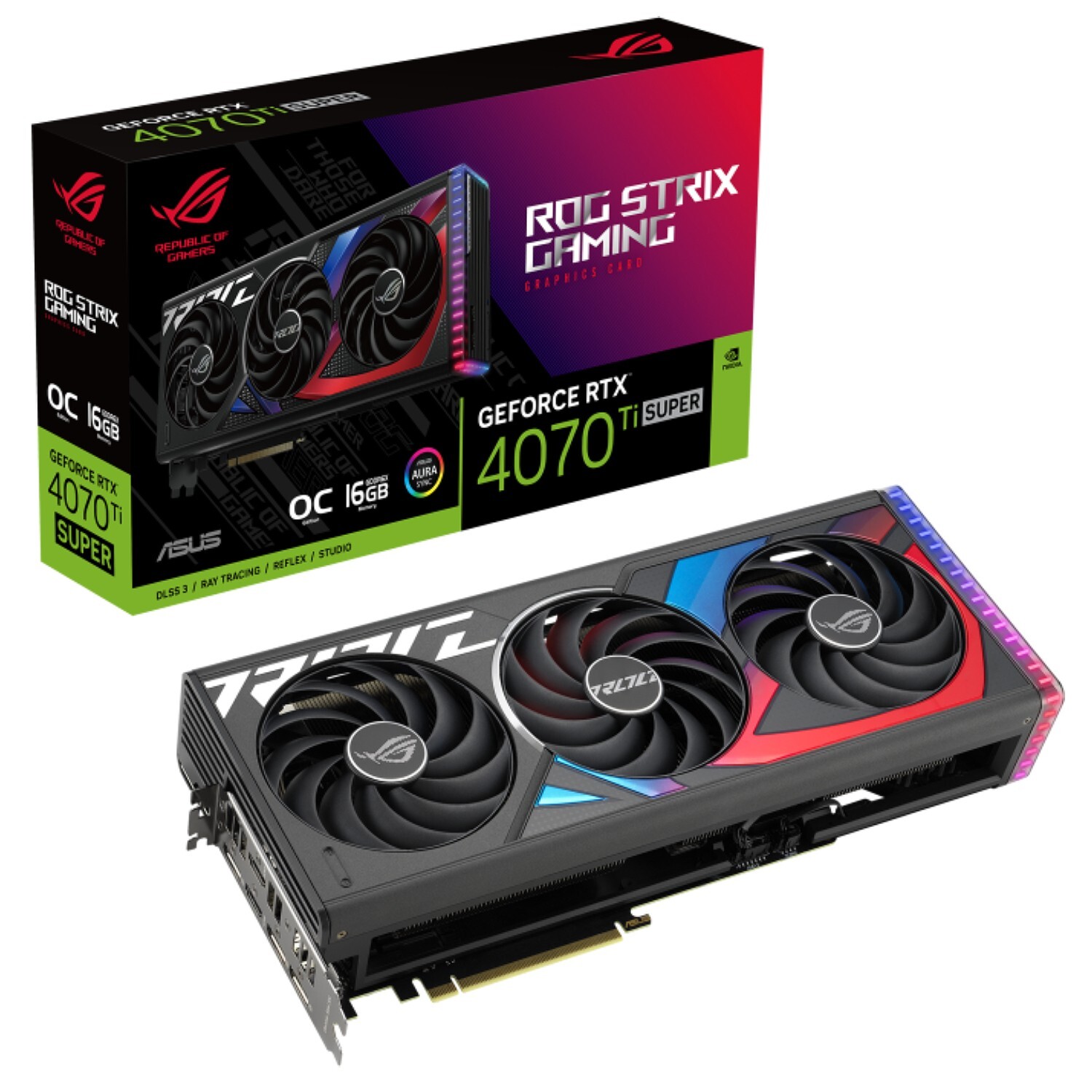 ASUS ROG STRIX GeForce RTX4070TIS O16G GAMING GDDR6X OC ASUS ROG STRIX GeForce RTX4070TIS O16G GAMING GDDR6X OC