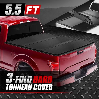 Для грузовика Ford F150 04-14 с коротким кузовом длиной 5,5 футов из стеклопластика Жесткая трехстворчатая крышка багажника