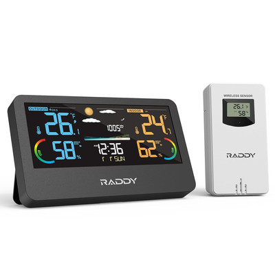 WF-55C PRO Weather Station Wireless Indoor Outdoor Thermometer Hygrometer Barome