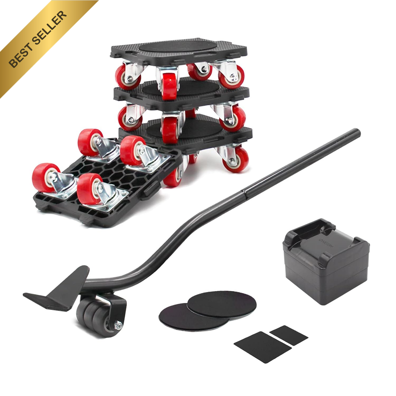 Furniture Movers with Wheels & Lifter Set, 360° Rotation Wheels Dolly, 660 Lbs /