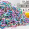 Caleihd 1/2 LB Crinkle Cut Paper Shredded Filler Paper for Gift Baskets Gift Box Confetti Shreds Decoration Stuffing for Birthday, Weddings, Anniversaries, Christmas Wrapping Multi-color